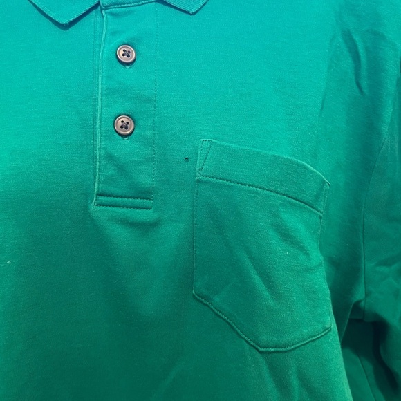 LANDS END men green short sleeve t-shirt/size L - Picture 4 of 8